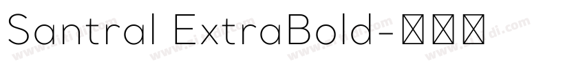 Santral ExtraBold字体转换